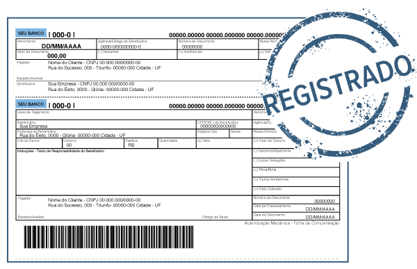 emissão de boletos com registro