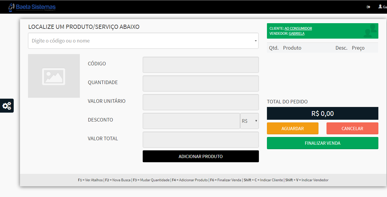 controle de vendas